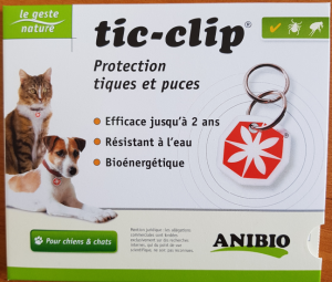 Médaille Tic-Clip protection naturelle tiques et puces