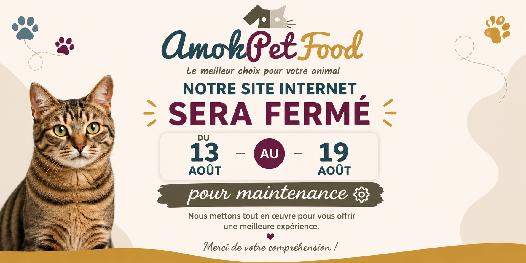 Maintenance site août