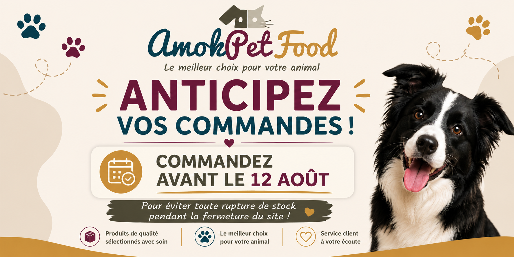 Anticipez vos commandes